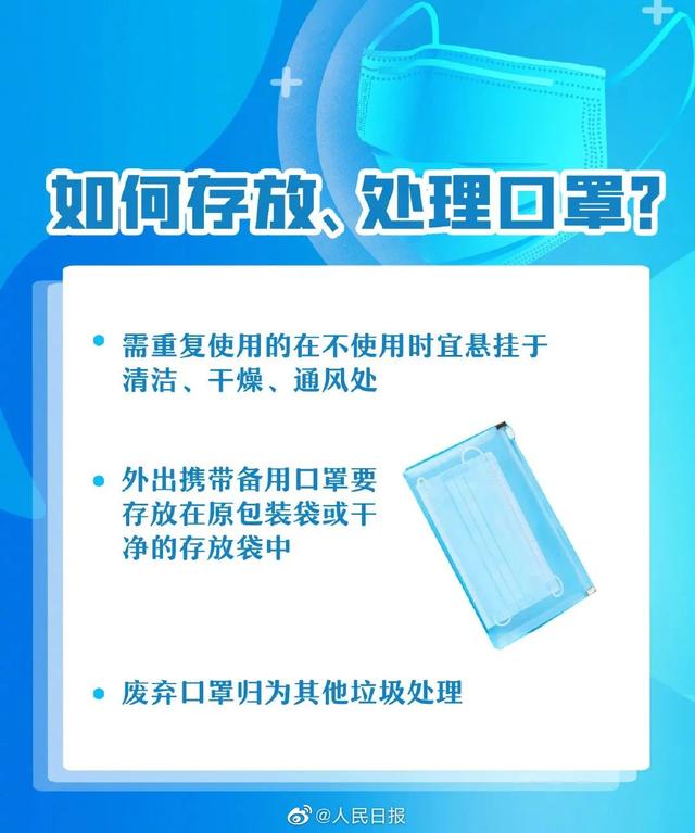 How to store and handle masks